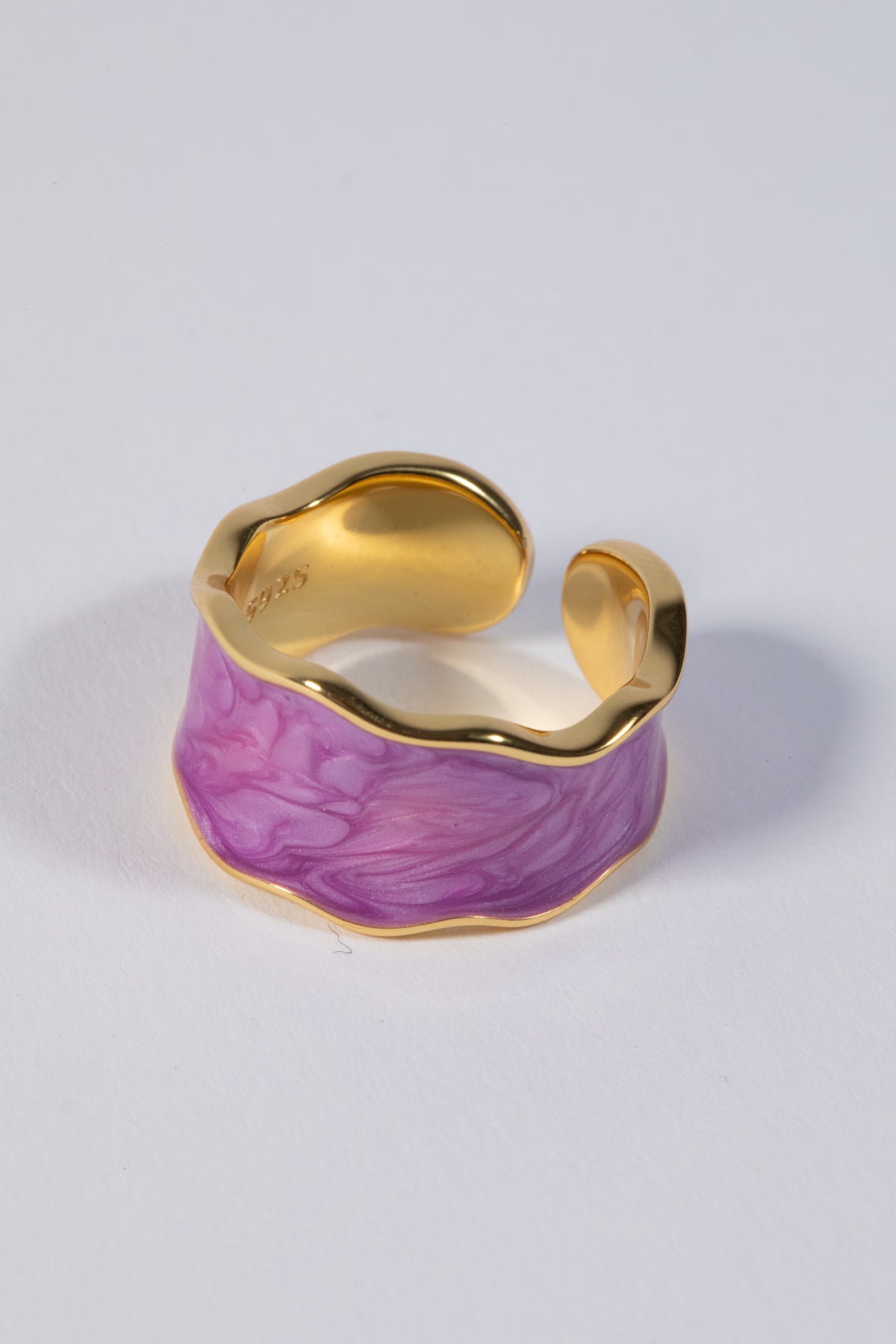 JULIA WAVE ENAMEL RING